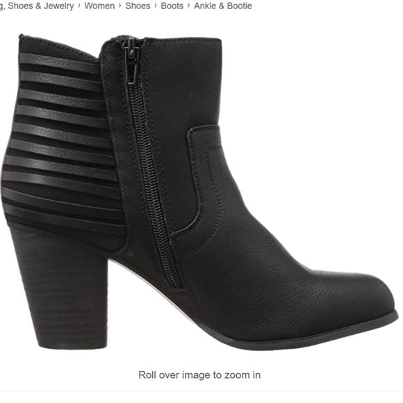 Steve Madden Black Synthetic Booties - Picture 2 of 5